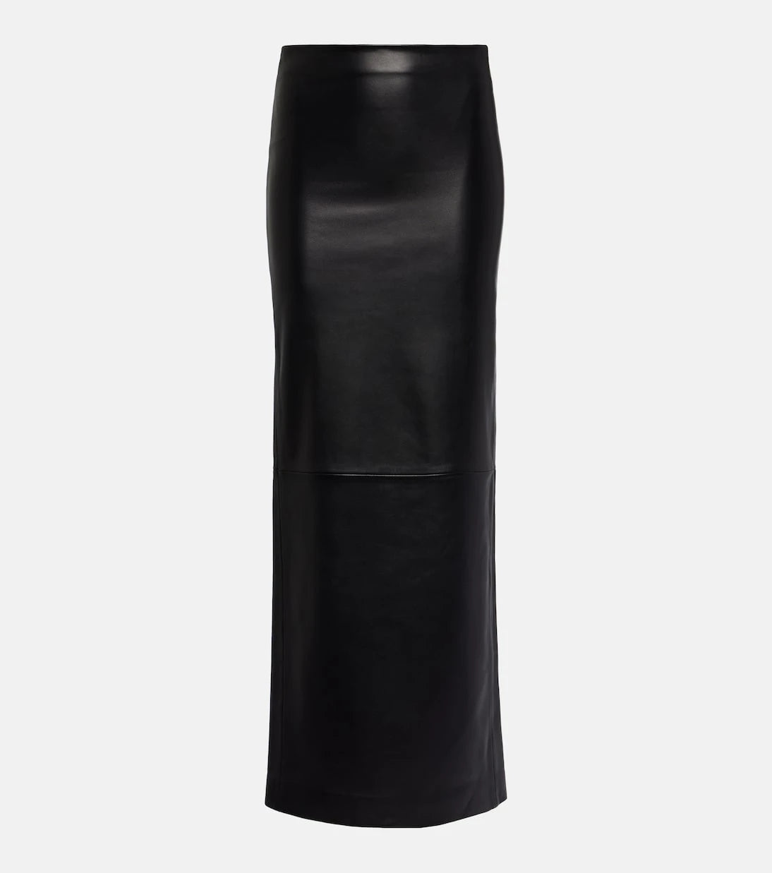 Mônot - Low-rise leather maxi skirt