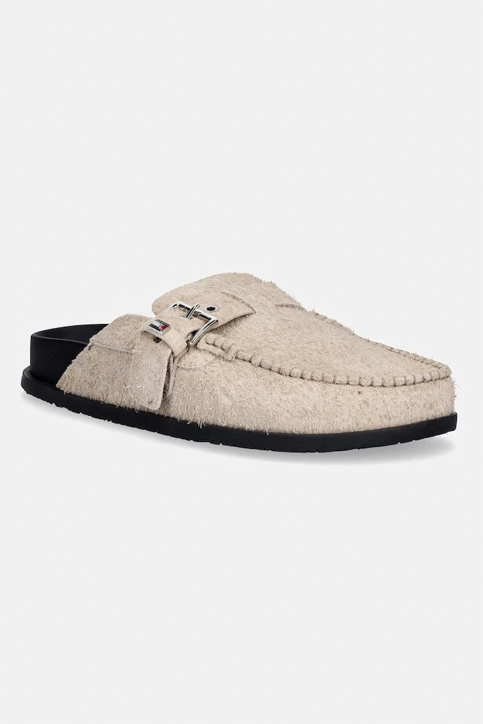 Tommy Jeans Kadın Süet Terlik Sabot TJW COMFORT SUEDE MULE