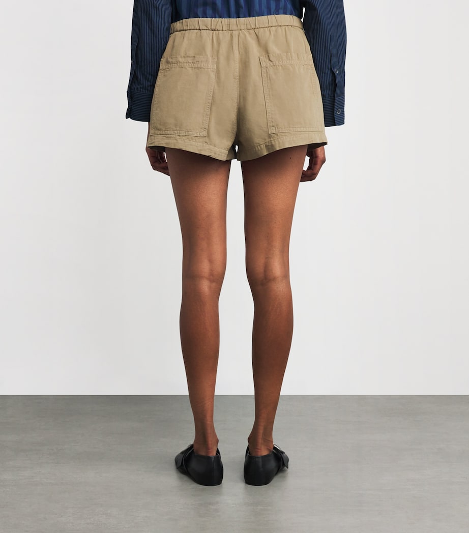 Cotton-Linen Este Shorts