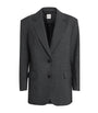 Sandro Paris Black Boxy Single-Breasted Blazer