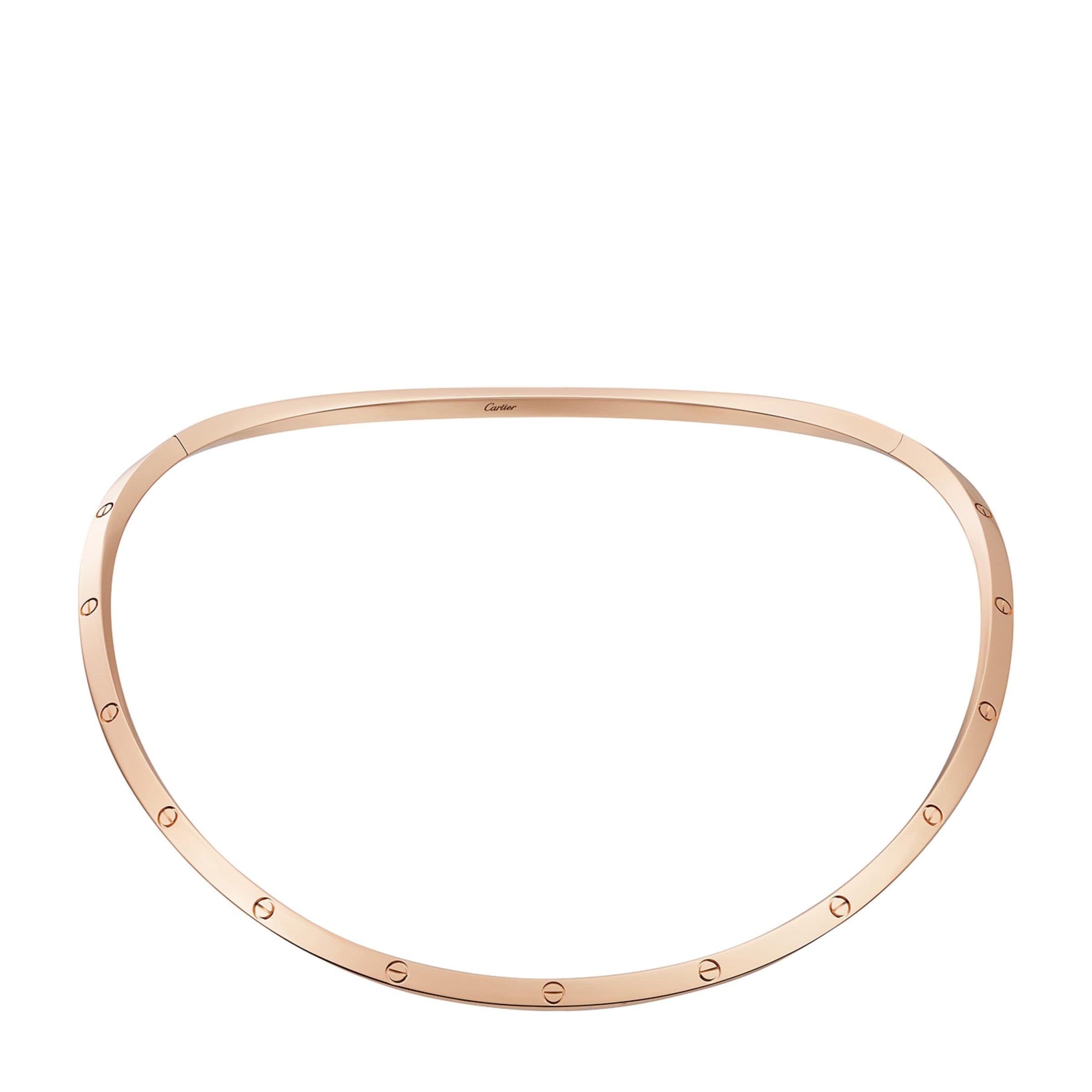 Rose Gold LOVE Torque Necklace