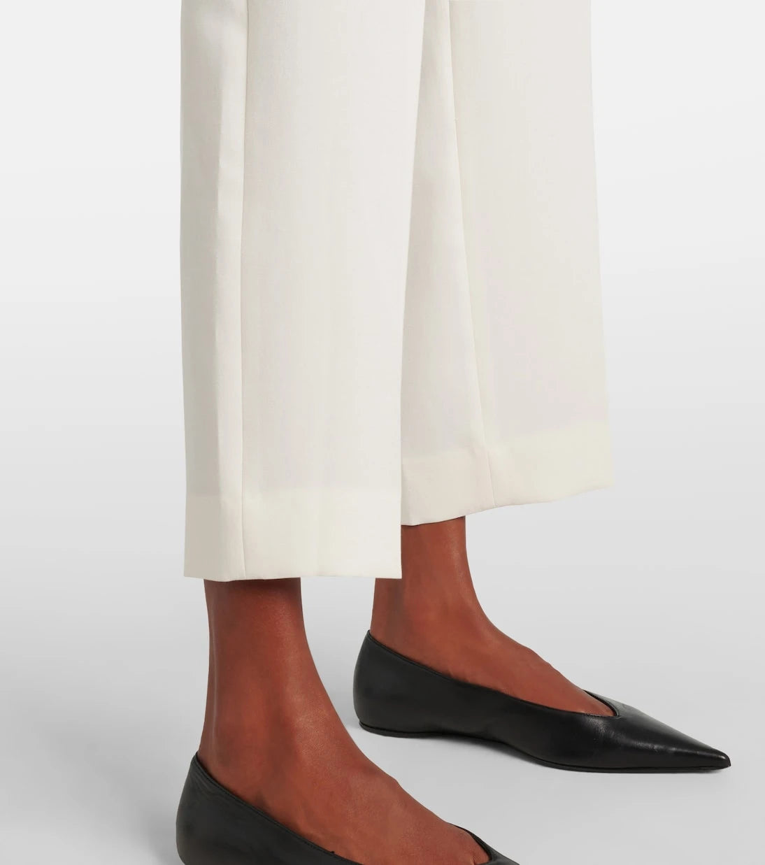 Toteme - High-rise cropped straight pants