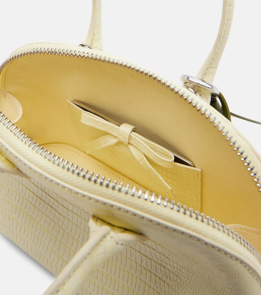 Self-Portrait - Lizard Small leather top-handle bag