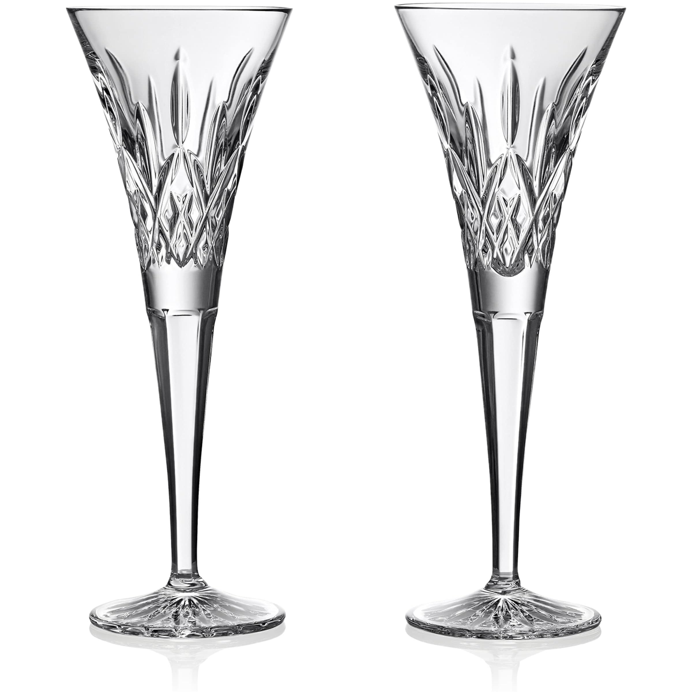 Set of 2 Lismore Toasting Flutes (170ml)
