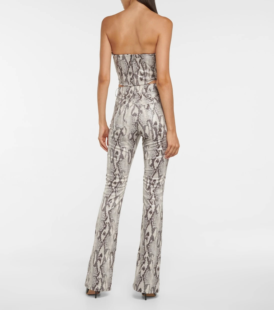 Alessandra Rich - Snake-print bustier