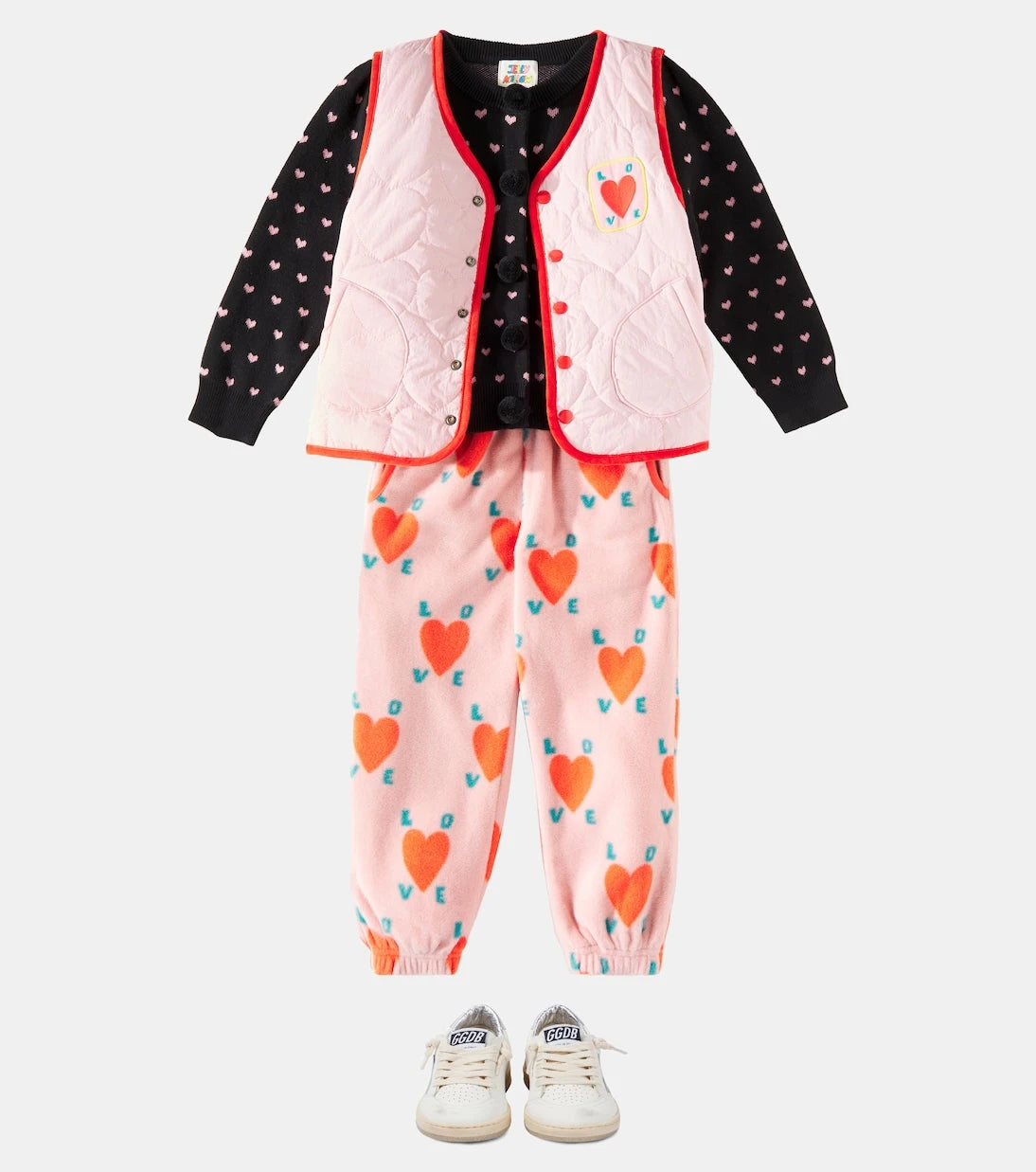 Jellymallow - Love Fleece printed sweatpants