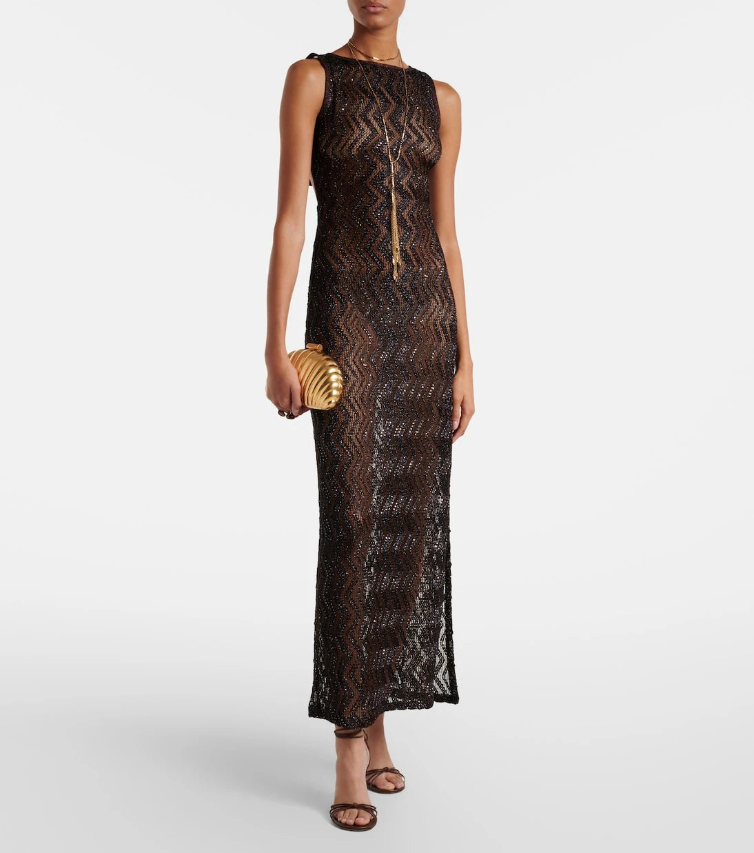 Missoni - Zigzag sequined beach cover-up