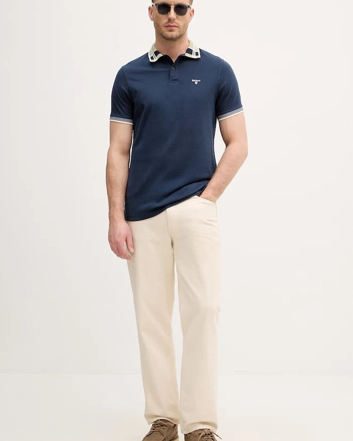 Barbour Yakalı Erkek Pamuklu Callington Tişört