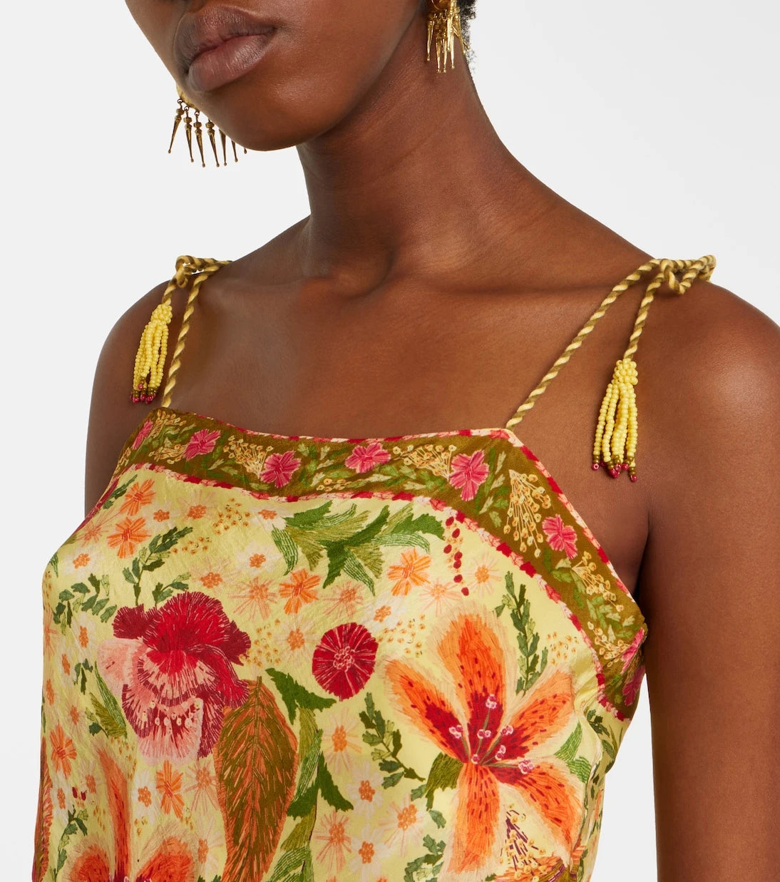 Farm Rio - Stitched Garden floral top