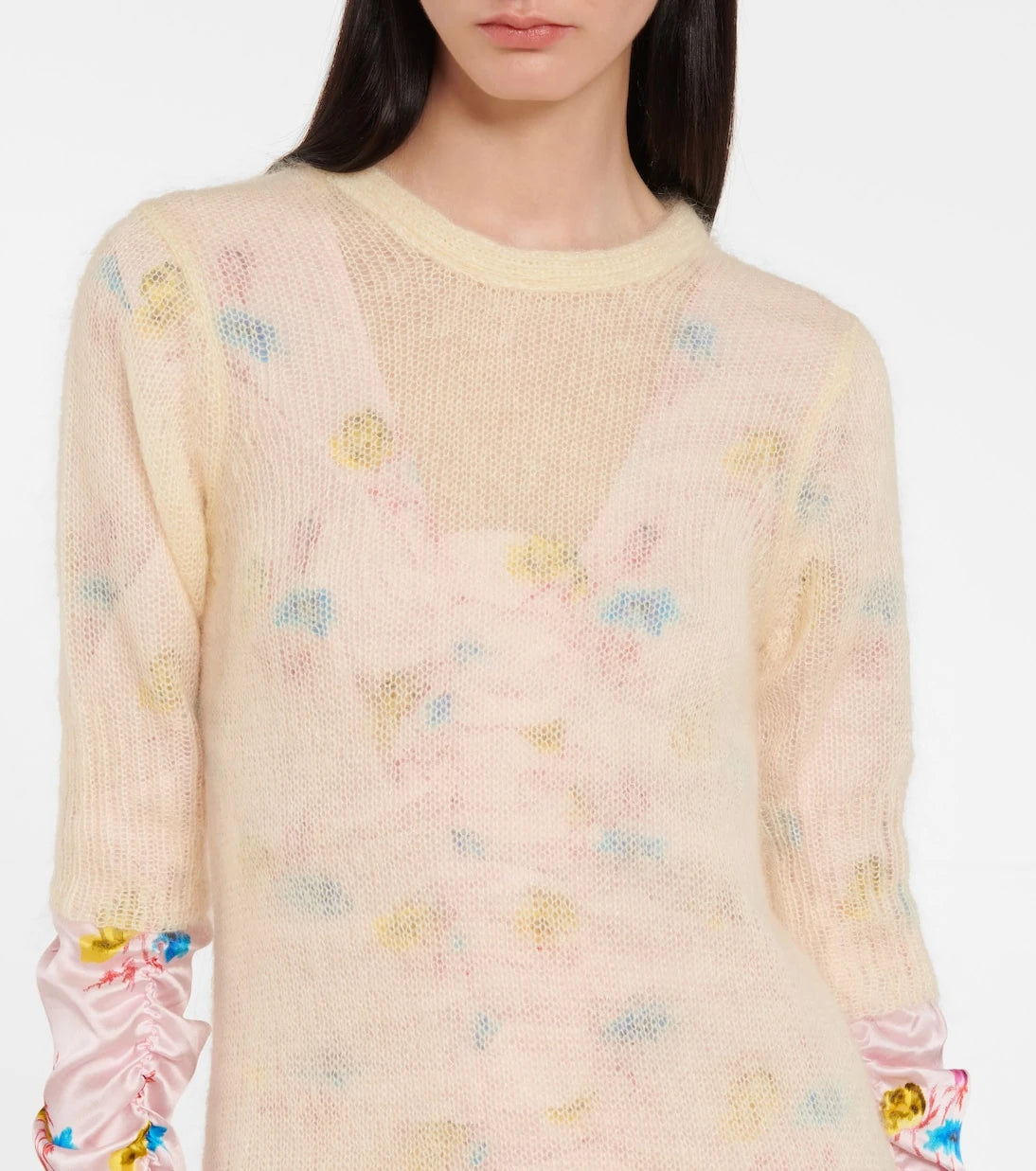 Ganni - Mohair and wool-blend midi dress
