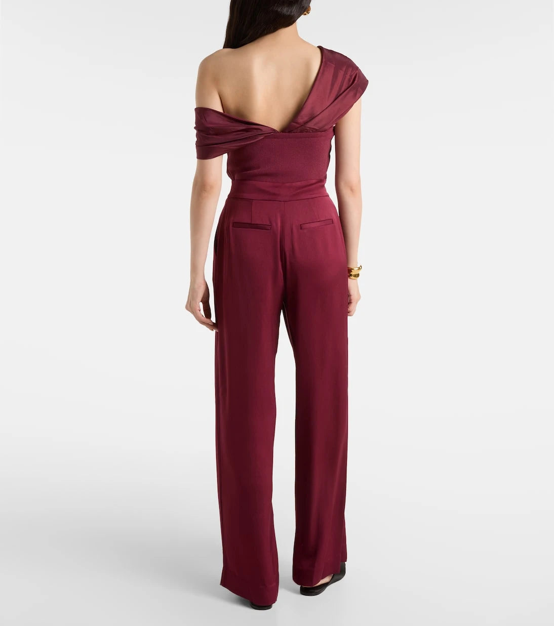 Simkhai - Kyra high-rise satin wide-leg pants