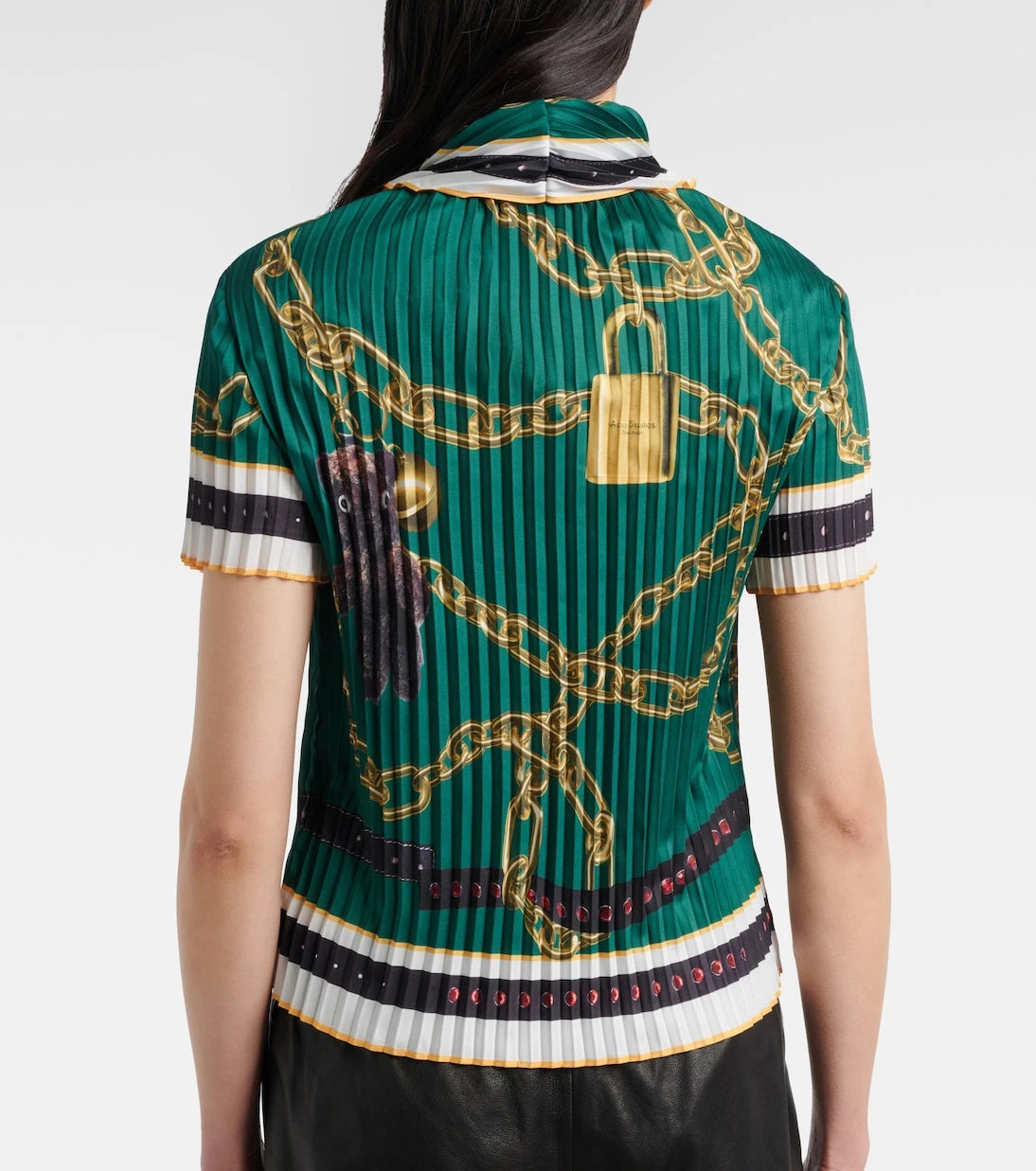 Acne Studios - Printed pleated top