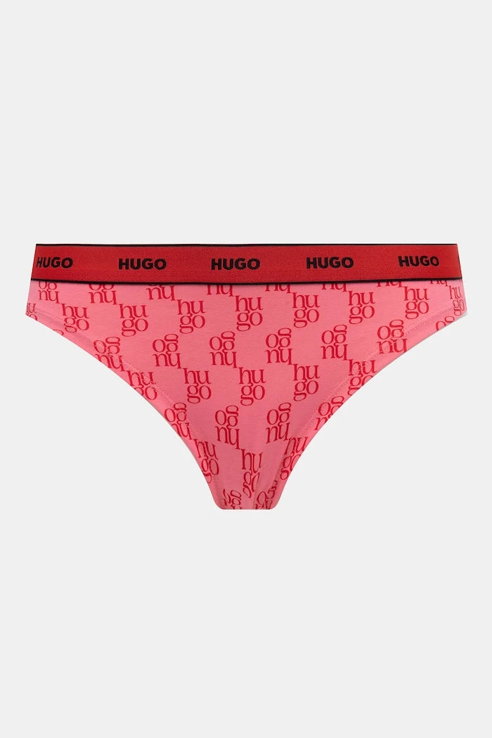 HUGO Kadın Pamuk Elastan Triplet Thong Design 3'lü
