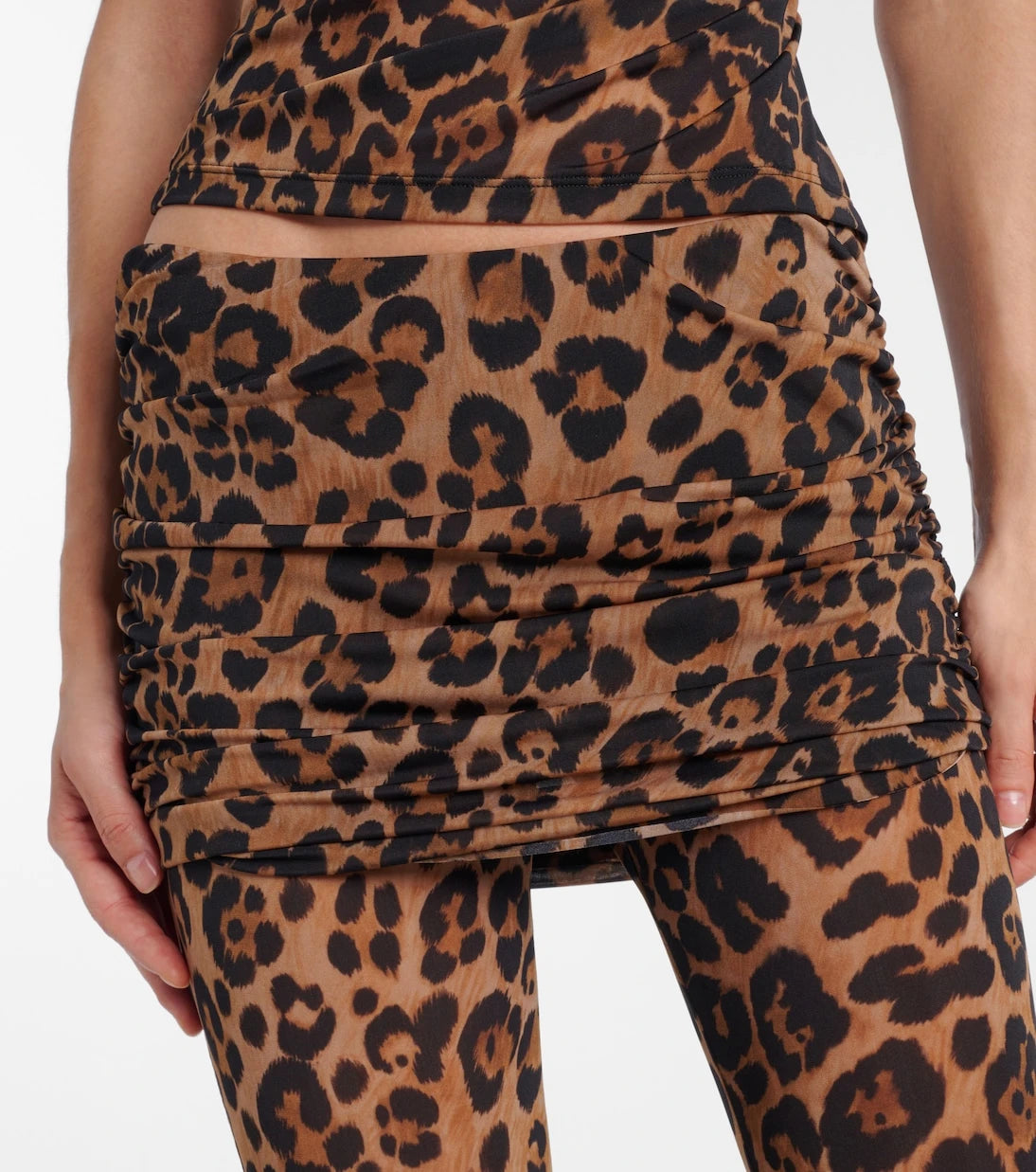 Blumarine - Leopard-printed jersey leggings