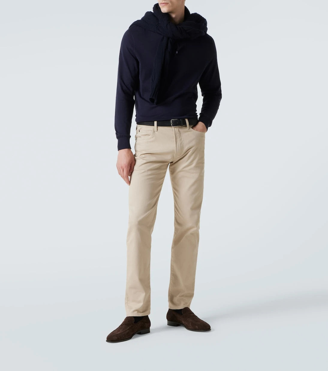Loro Piana - قميص بولو قطني