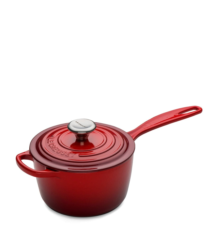 Set of 3 Cast Iron Saucepans