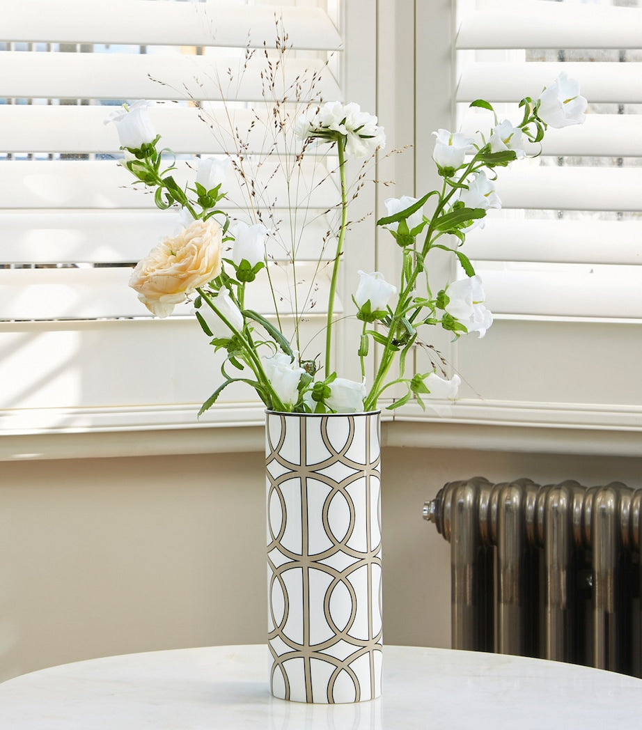 Tall Bone China Loop Vase (22.5cm)