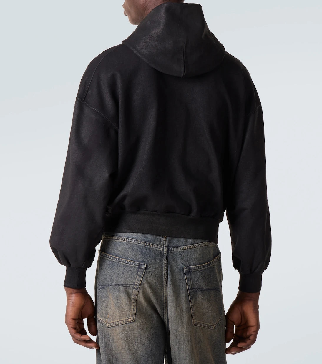 Balenciaga - Cotton jersey zip-up hoodie
