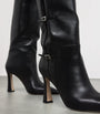 Black Leather Nolan Knee-High Boots 90