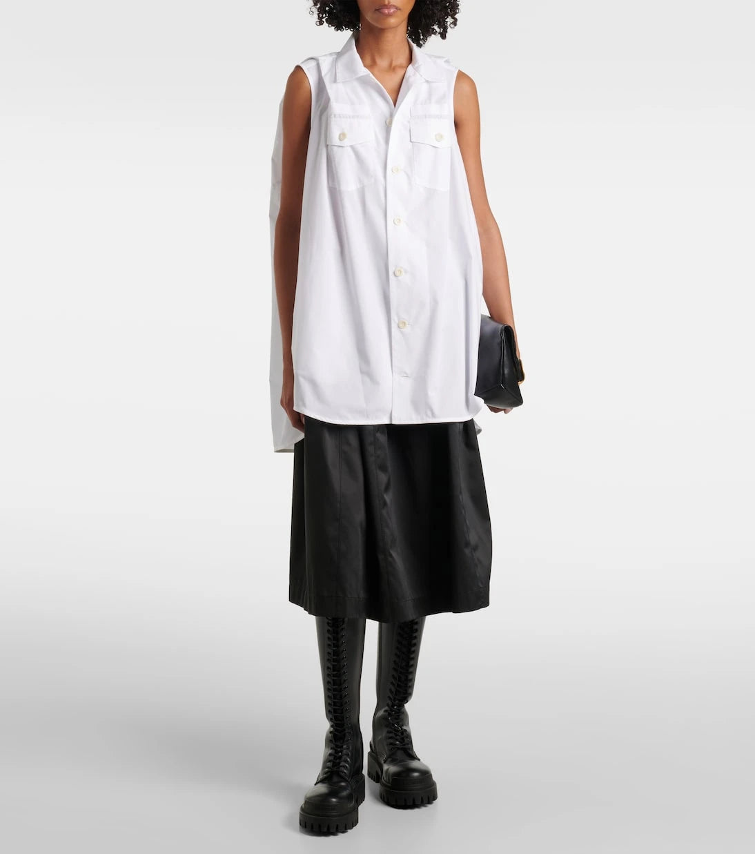 Sacai - Poplin minidress
