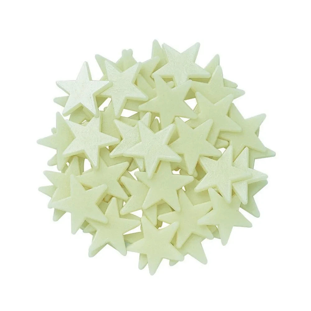 4M - Mini Pack of phosphorescent stickers - Glow in the dark mini stars