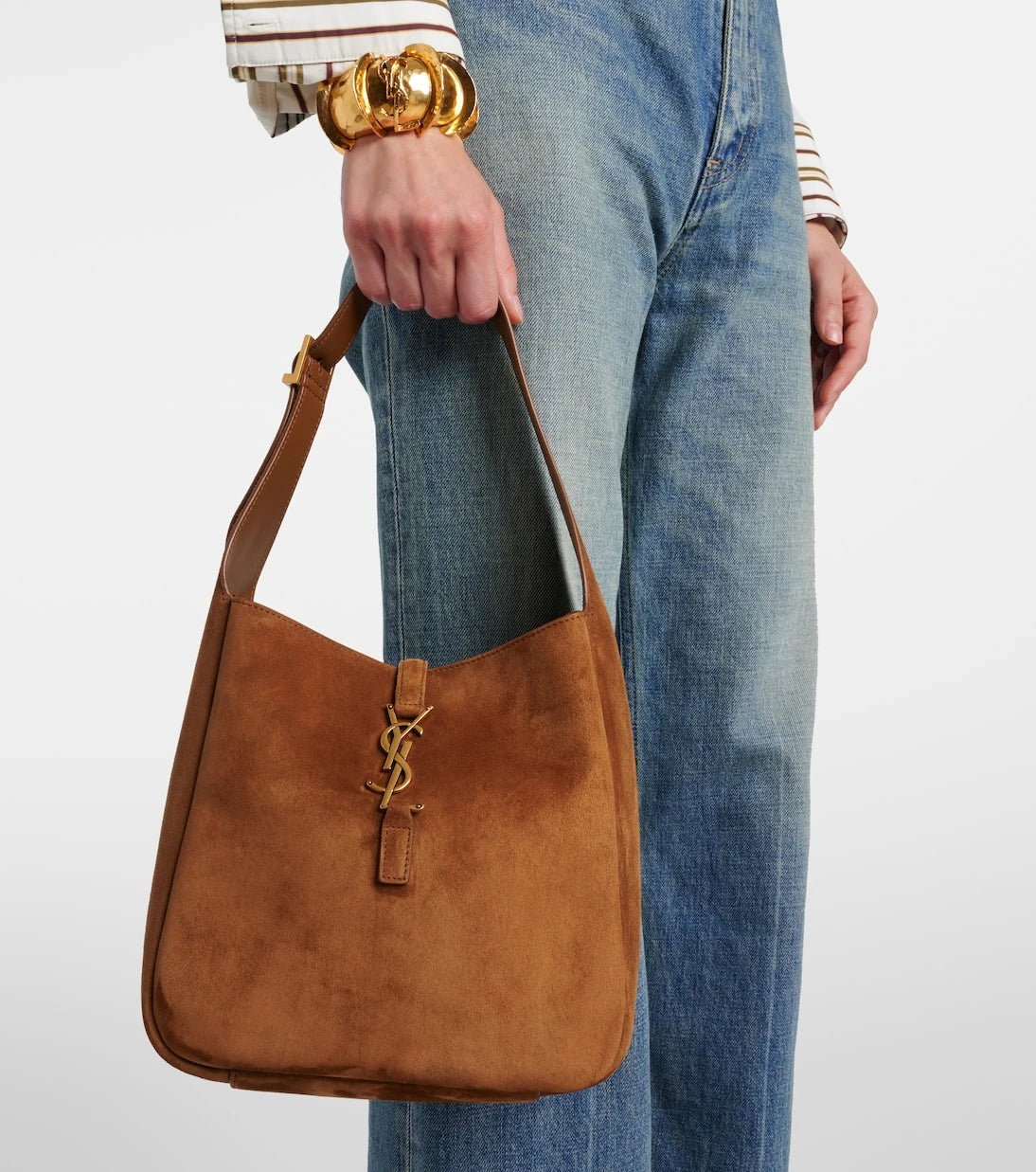 Saint Laurent - Le 5 à 7 Supple Small suede shoulder bag