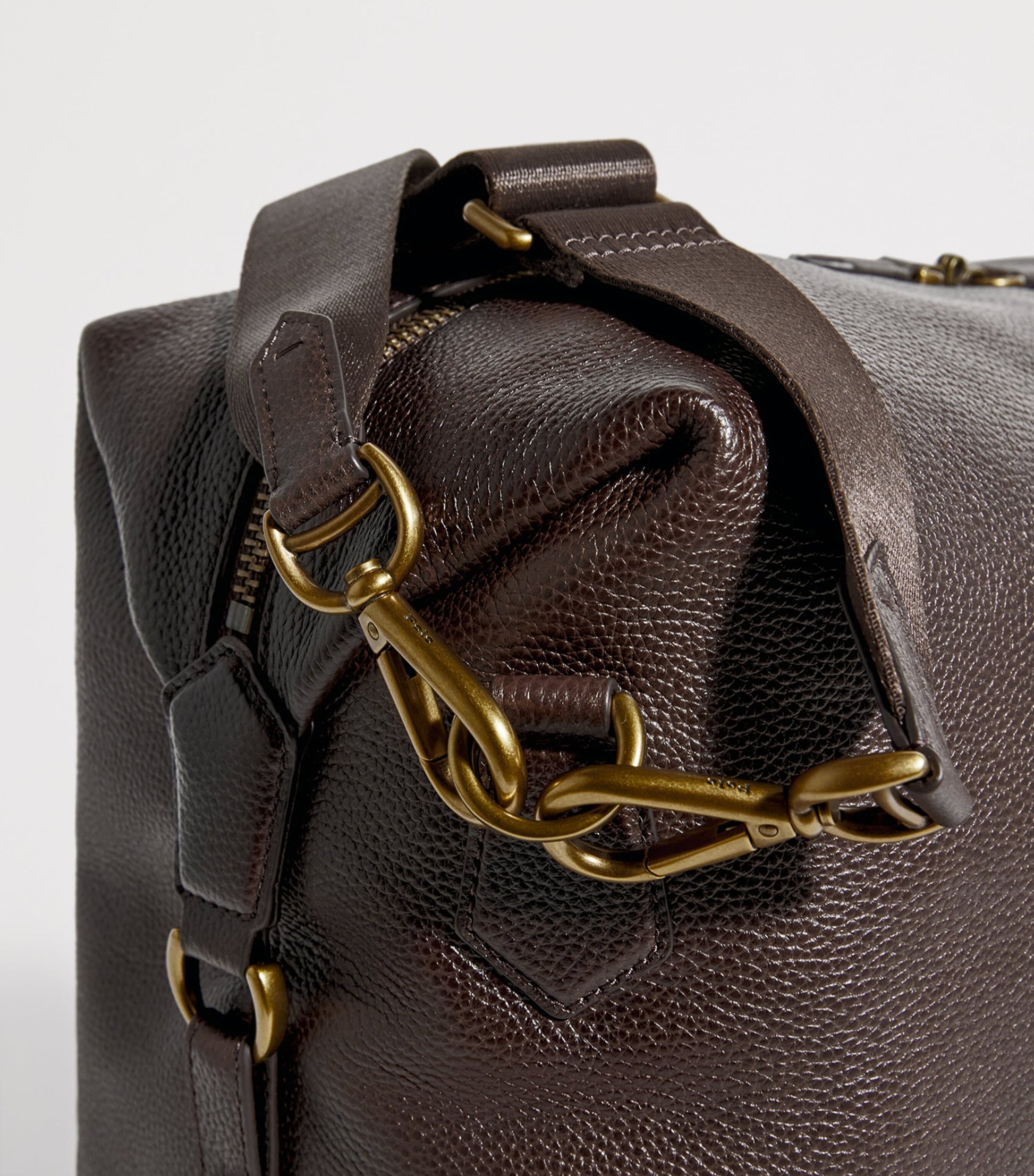 Grained Leather Duffle Bag