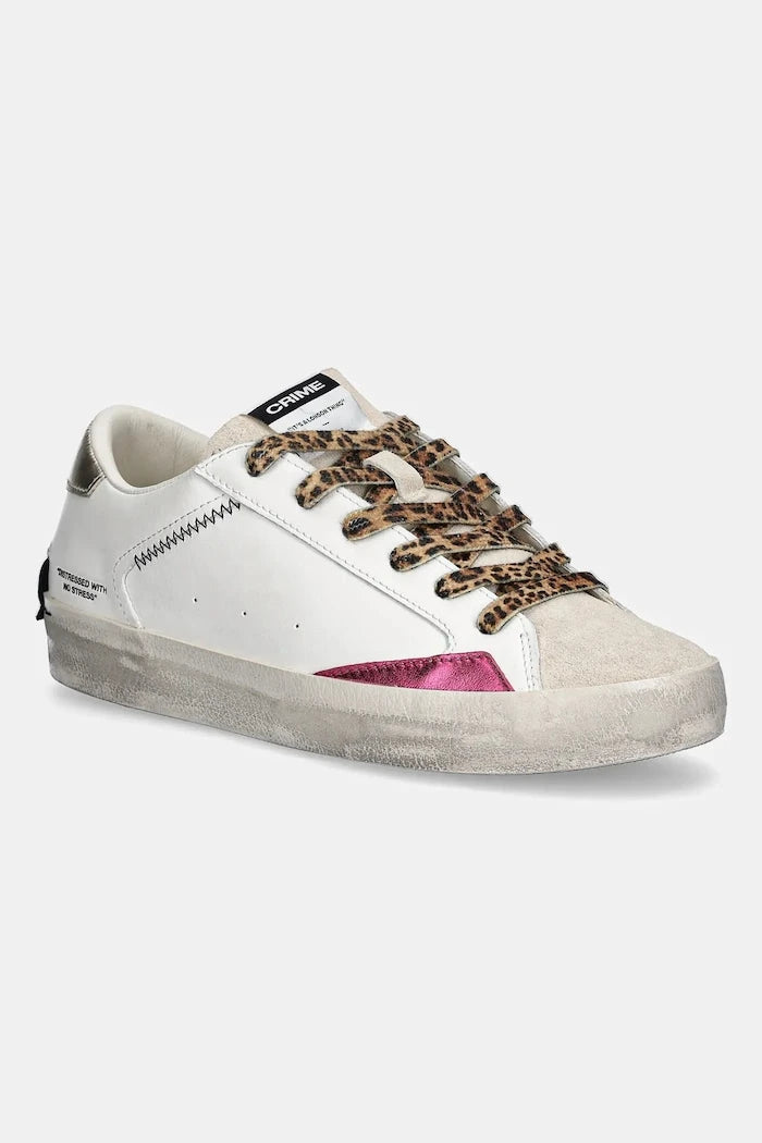Crime London DISTRESSED Deri Sneakers