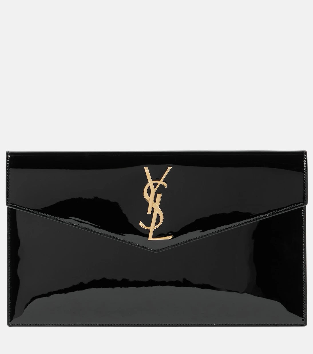 Saint Laurent - Uptown patent leather clutch