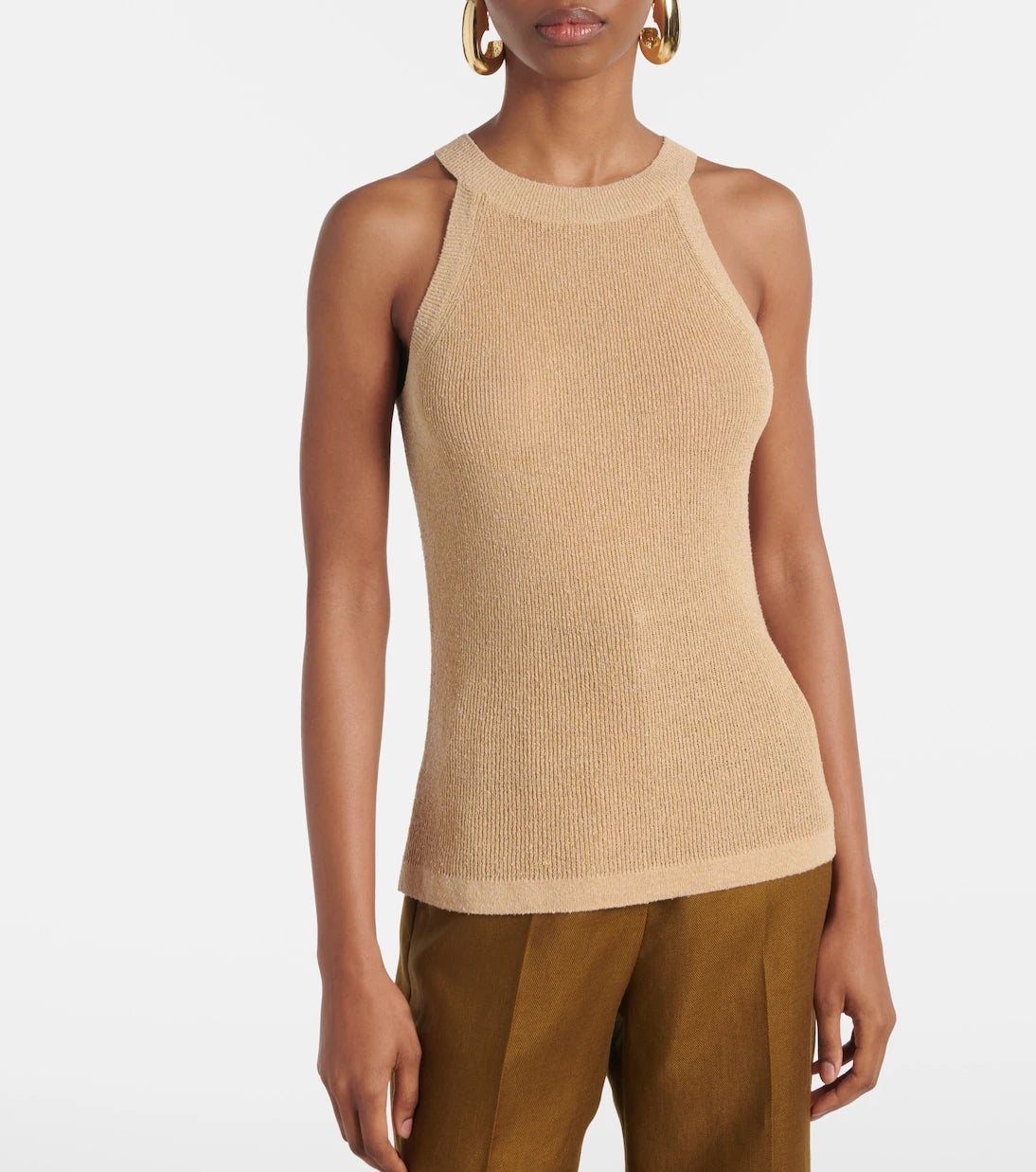 Max Mara - Lolly linen and silk-blend top
