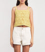 Yellow Crochet Crop Top
