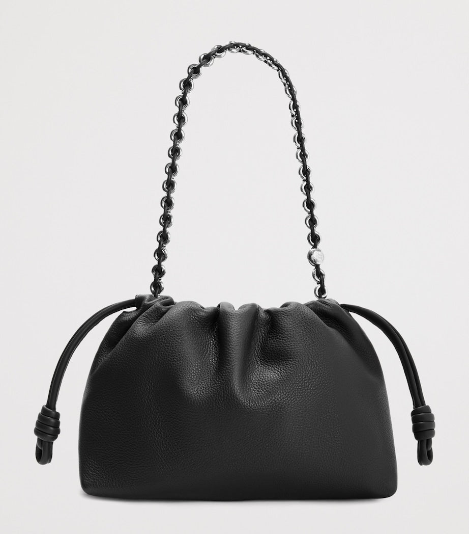 Medium Leather Flamenco Shoulder Bag