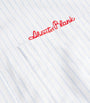 Cotton Oxford Stripe Logo Shirt