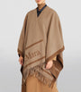 Beige Wool Jacquard Hilde Cape
