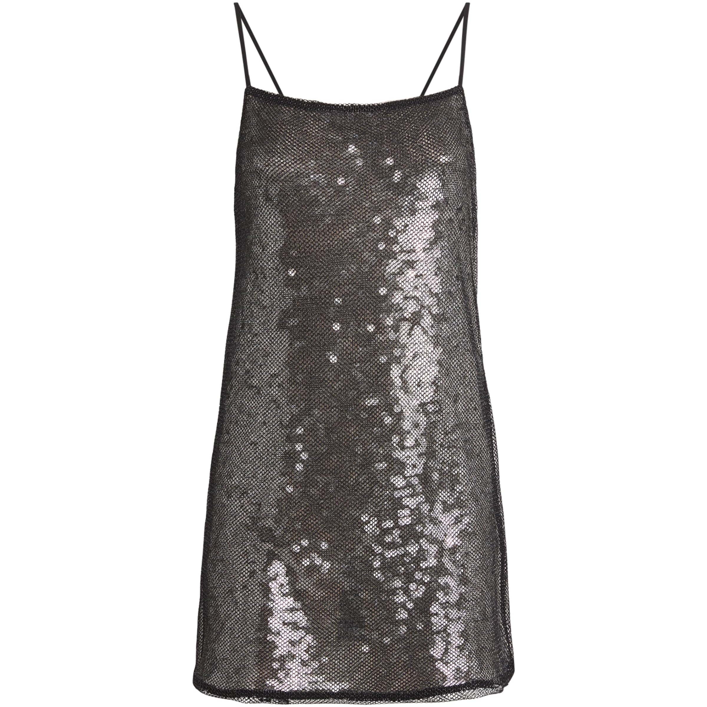 CAMILLA AND MARC Black Sequin Façade Mini Dress