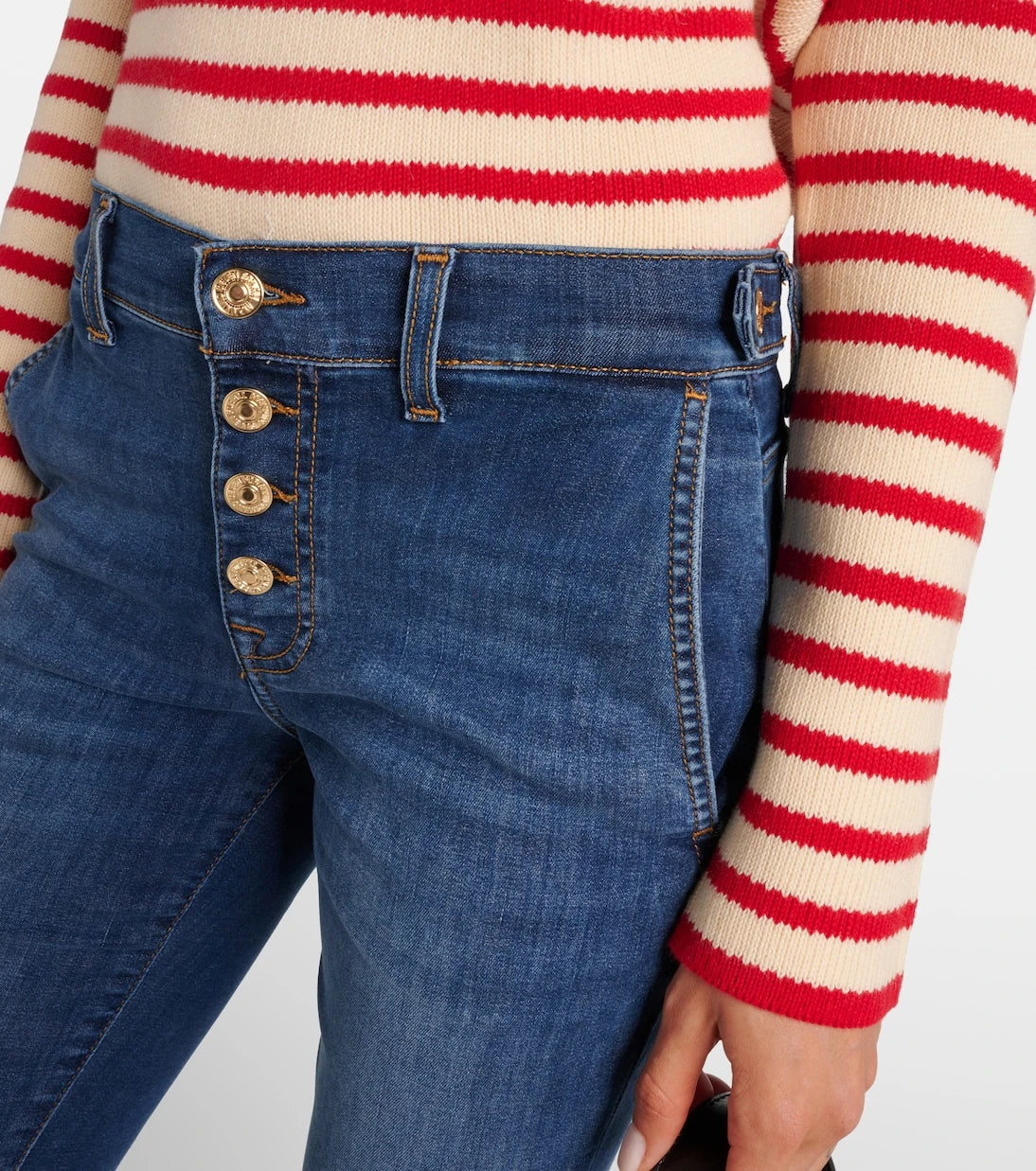 7 For All Mankind - Bootcut high-rise bootcut jeans
