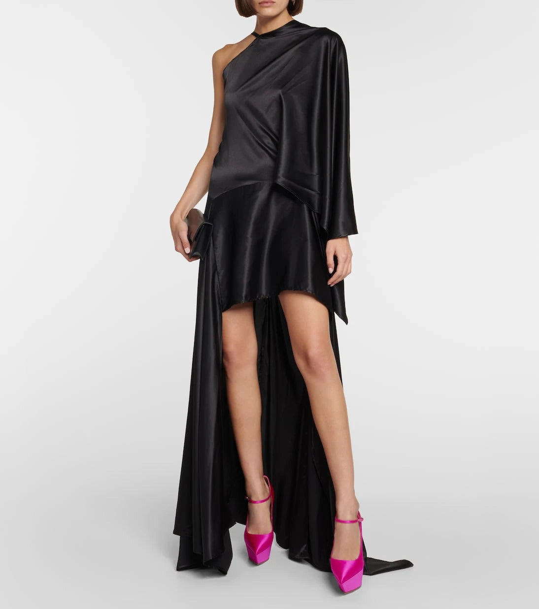 Amina Muaddi - Yigit satin platform pumps