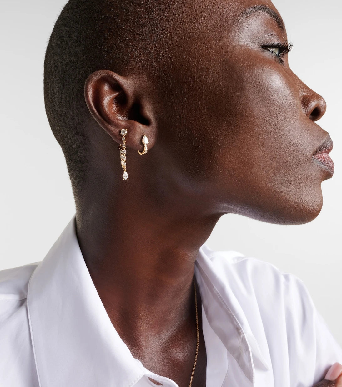 Anita Ko - Olivia 18kt gold single earring with diamonds