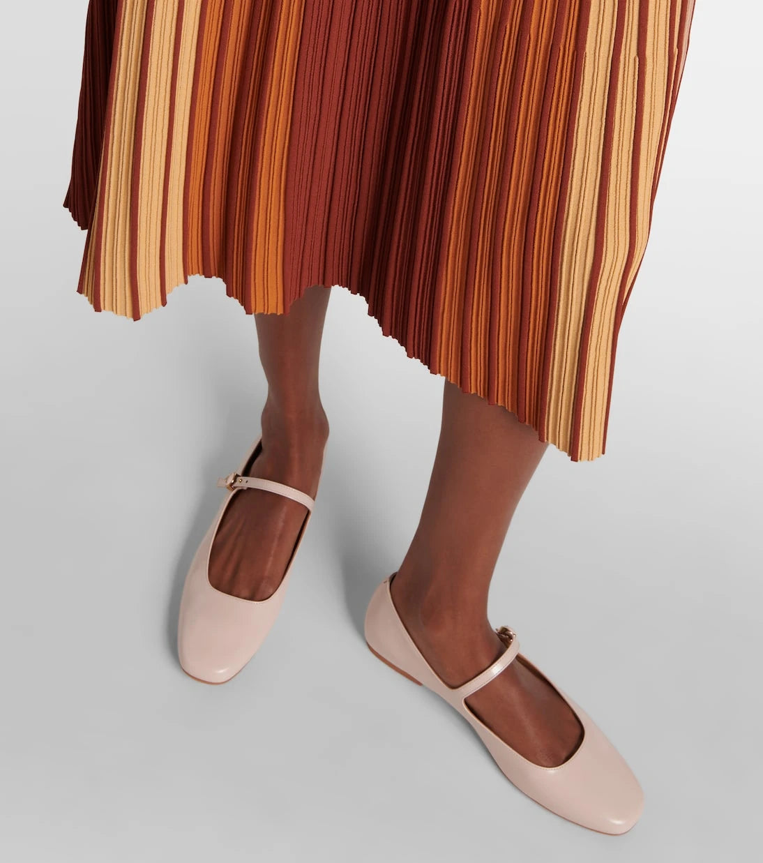 Tod's - Polished leather Mary Jane flats