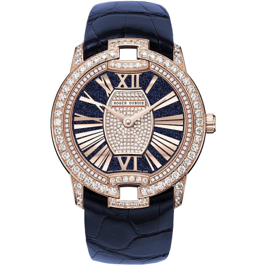 Rose Gold and Diamond Velvet Watch 36mm