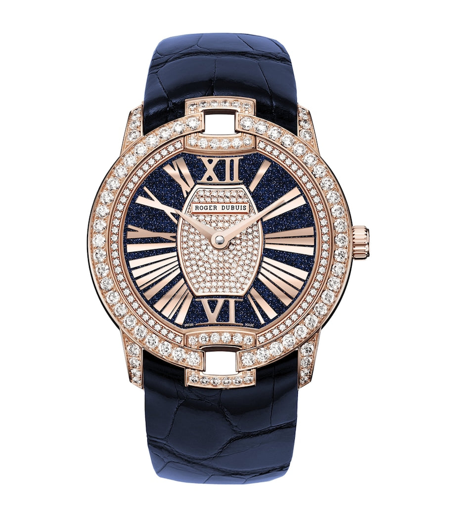 Rose Gold and Diamond Velvet Watch 36mm