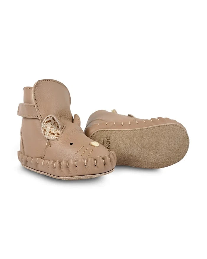 Donsje Kapi Exclusive Booties Mouse Bebek Deri Ayakkabı