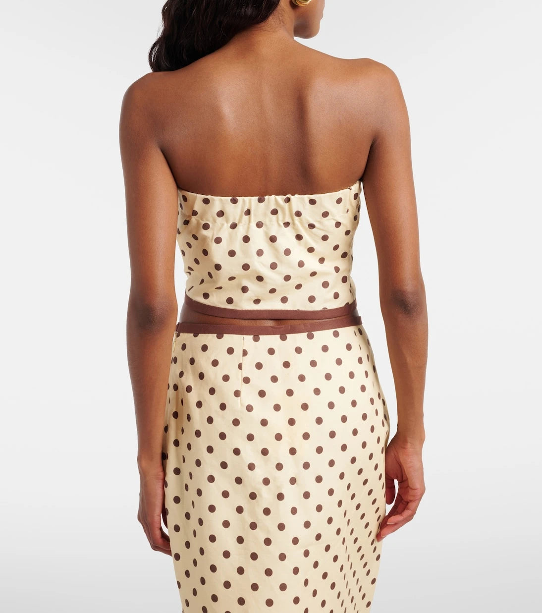 Posse - Bowie linen and cotton crop top
