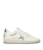 Golden Goose White Leather Ball Star Sneakers