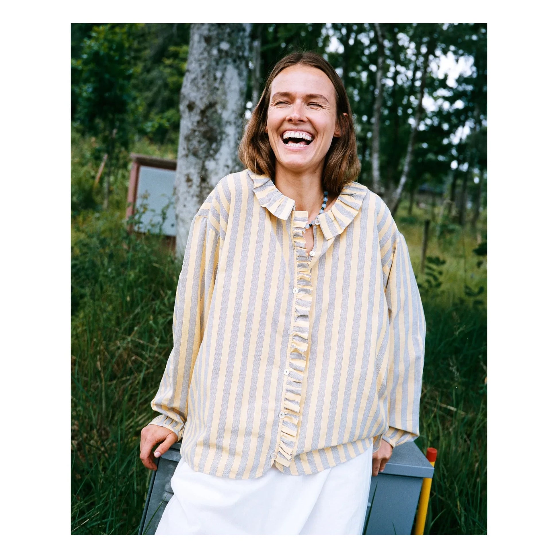 SISSEL EDELBO - Mirelle Stripes Shirt | Yellow