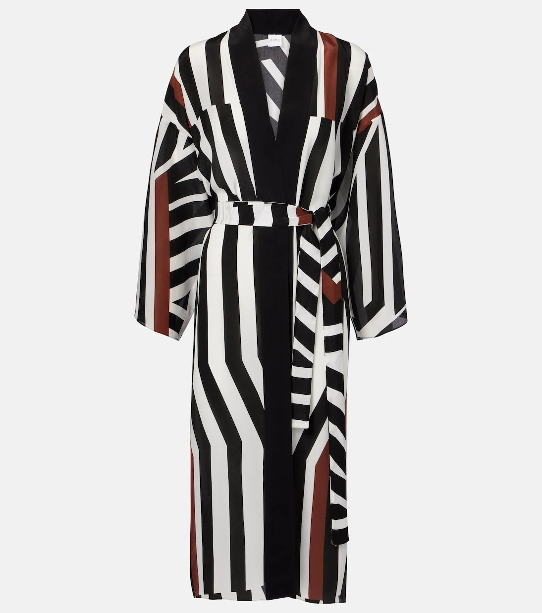Max Mara - Ovatte striped beach cover-up