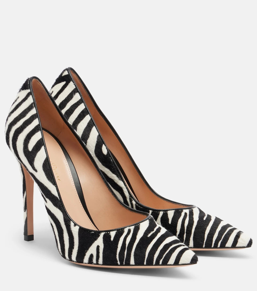 Gianvito Rossi - Gianvito zebra-print calf hair pumps