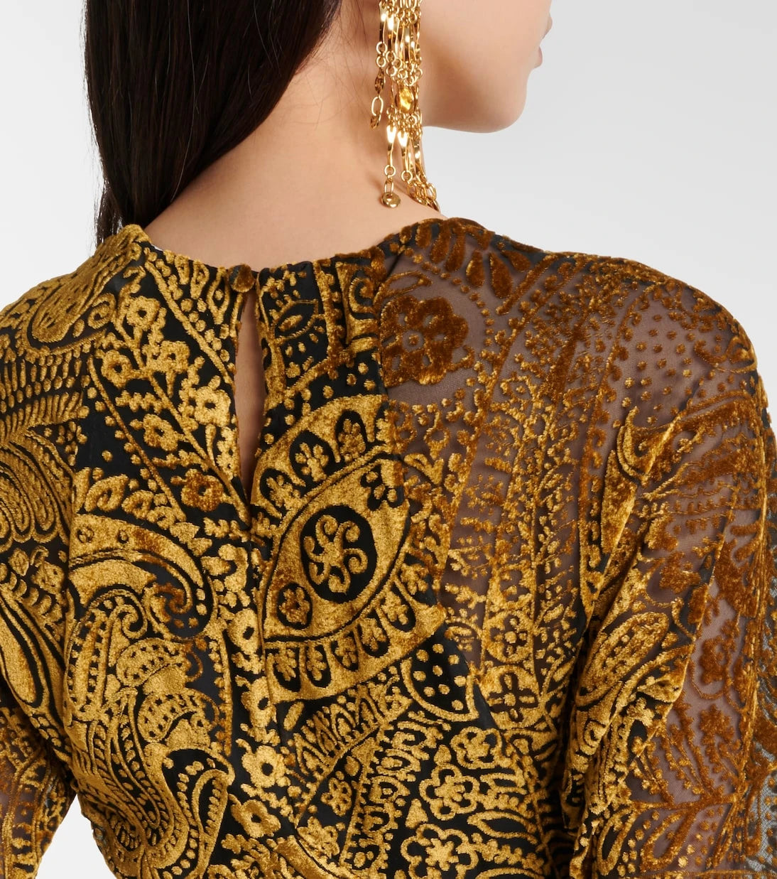 Etro - Paisley jacquard maxi dress