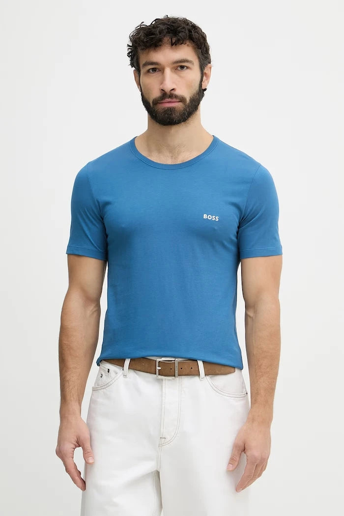 BOSS тениска мъжка от памук TShirtRN 3P Classic 3 броя