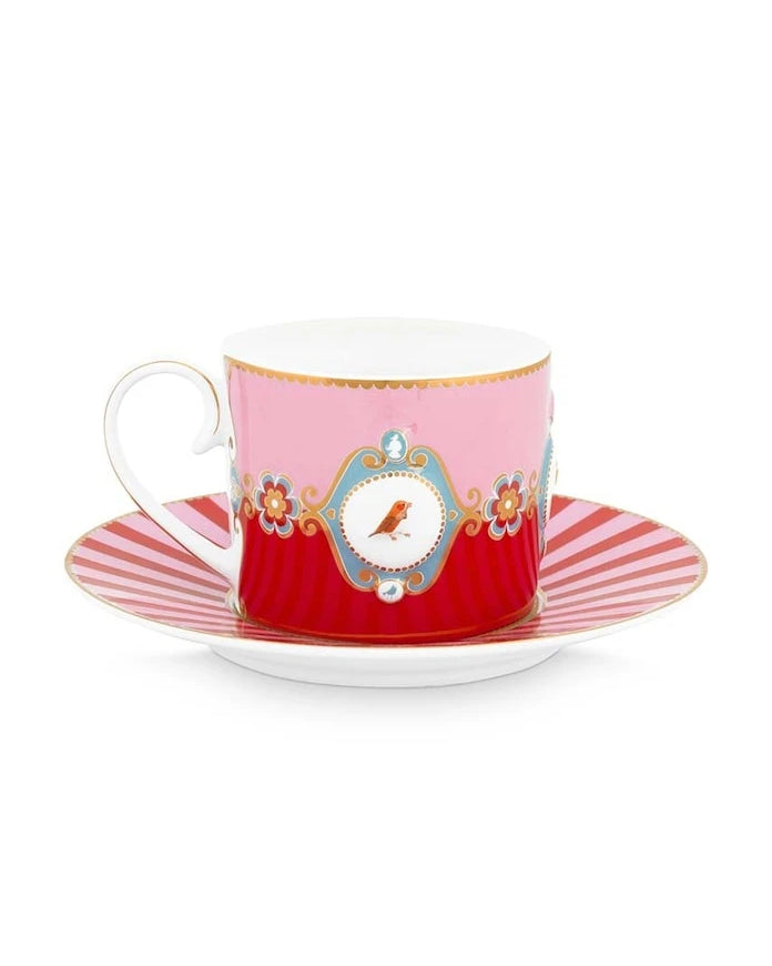 Pip Studio Love Birds Medalli 200 ml Fincan ve Tabağı
